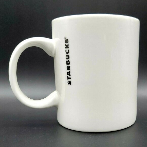 Starbucks Coffee 12 oz. White Mug with Green Mermaid Logo Cup 2015 - Picture 10 of 12